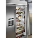 KitchenAid 48-inch, 29.5 cu.ft. Built-in Side-by-Side Refrigerator with Water and Ice Dispensing System KBSD608ESS