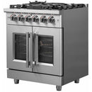 Forno 30-inch Freestanding Electric Dual Fuel Raneg FFSGS6325-30FFSGS632530