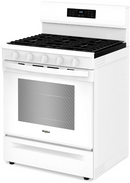Whirlpool 30-inch Gas Range with Air Cooking Technology, No Preheat Air Fry and Air Baking and Self Clean (White) (WFGS5030RW)