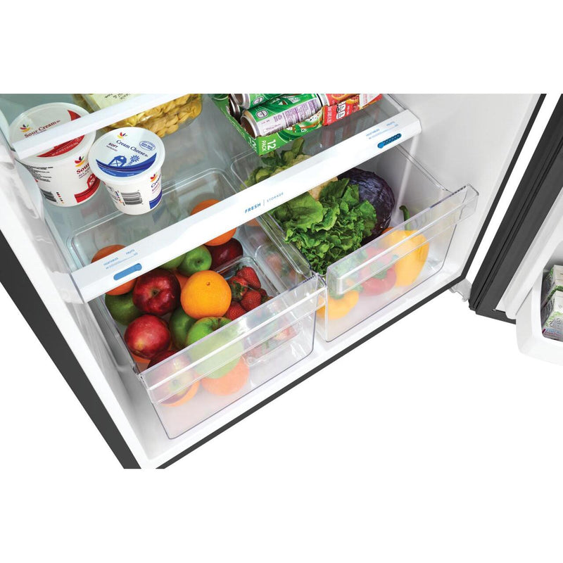 Frigidaire 28-inch, 17.6 cu.ft. Freestanding Top Freezer Refrigerator with LED Lighting FFHT1822UV