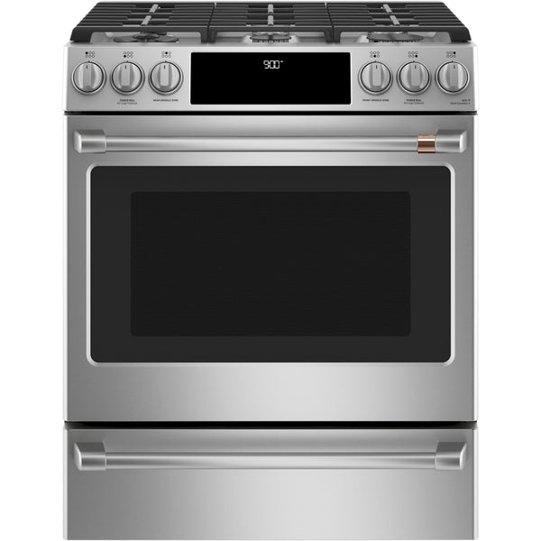 Café 30-inch Slide-in Dual-Fuel Range with Convection Technology C2S900P2MS1