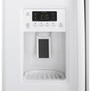 GE 36-inch, 21.9 cu. ft. Counter-Depth Side-by-Side Refrigerator with Ice and Water GZS22DGJWW