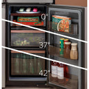 Caf? 36-inch, 27.4 cu. ft. French 4-Door Refrigerator (Platinum Glass) (CQE28DM5NS5)CQE28DM5NS5