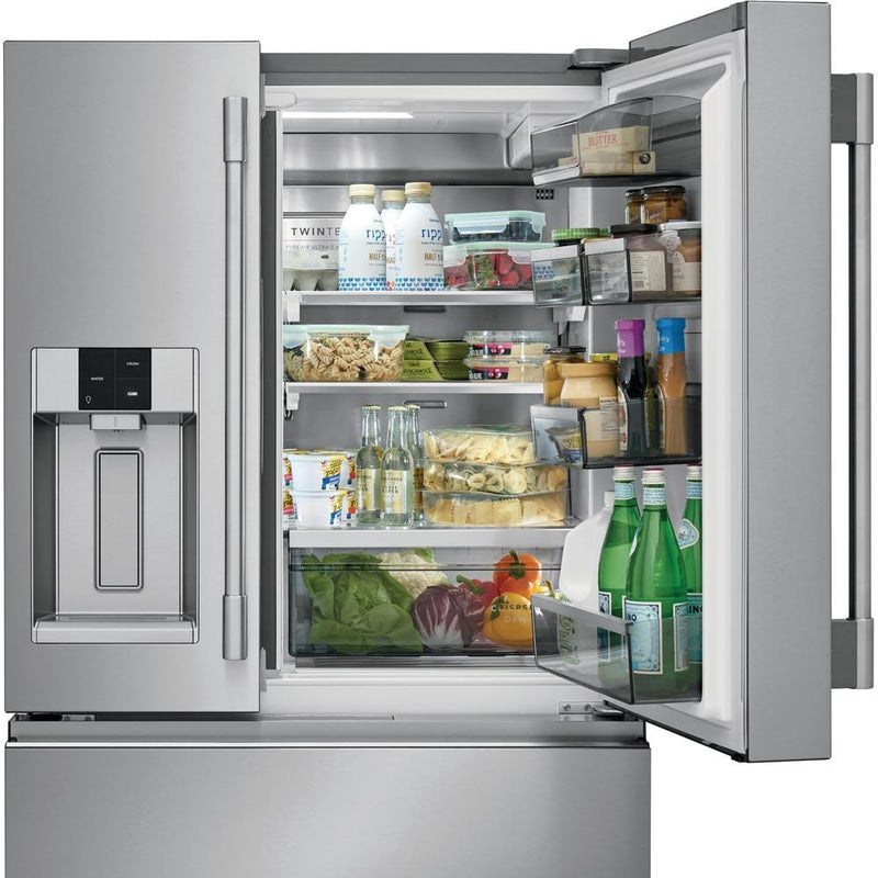 Frigidaire Professional 36-inch, 21.8 cu.ft. Counter-Depth French 4-Door Refrigerator with External Water and Ice System PRMC2285AF
