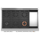 Caf? 48-inch Freestanding Dual-Fuel Range with 6 Burners and Griddle C2Y486P2TS1C2Y486P2TS1