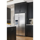 KitchenAid 36-inch, 19.85 cu. ft. Counter-Depth Side-by-Side Refrigerator with Ice and Water KRSC500ESS