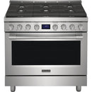 Frigidaire Professional 36-inch Freestanding Gas Range with True Convection Technology PCFG3670AF