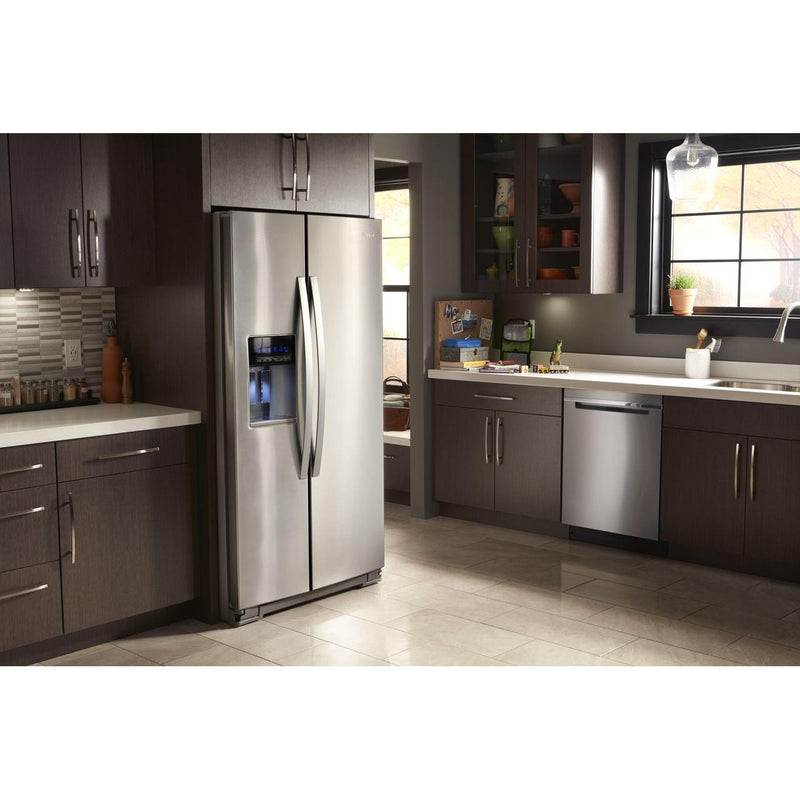 Whirlpool 36-inch, 20.59 cu. ft. Counter-Depth Side-By-Side Refrigerator WRS571CIHZ