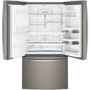 GE Profile 36-inch, 27.8 cu. ft. French 3-Door Refrigerator with Ice and Water PFE28KMKESPFE28KMKES