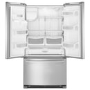 Maytag 36-inch, 25 cu. ft. French 3-Door Refrigerator with Ice and Water MFI2570FEZMFI2570FEZ