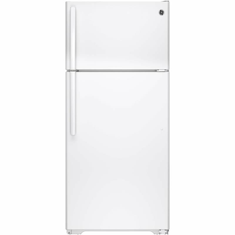 GE 28-inch, 15.5 cu. ft. Top Freezer Refrigerator GTS16DTHWW IMAGE 1
