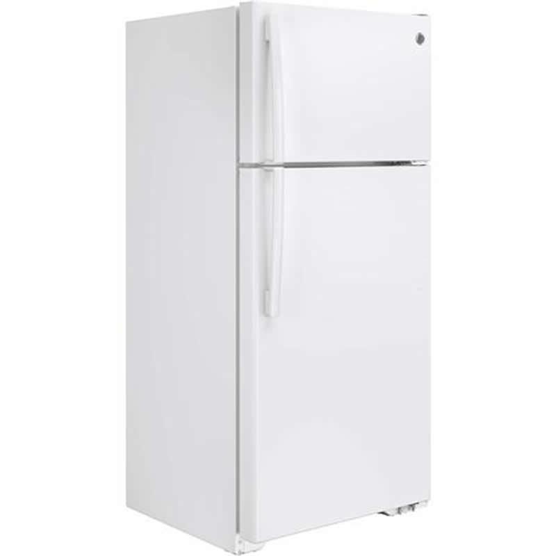 GE 28-inch, 15.5 cu. ft. Top Freezer Refrigerator GTS16DTHWW IMAGE 2