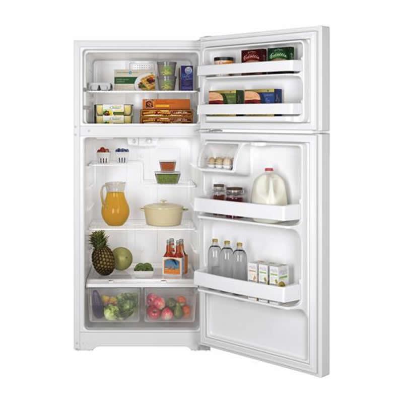 GE 28-inch, 15.5 cu. ft. Top Freezer Refrigerator GTS16DTHWW IMAGE 4