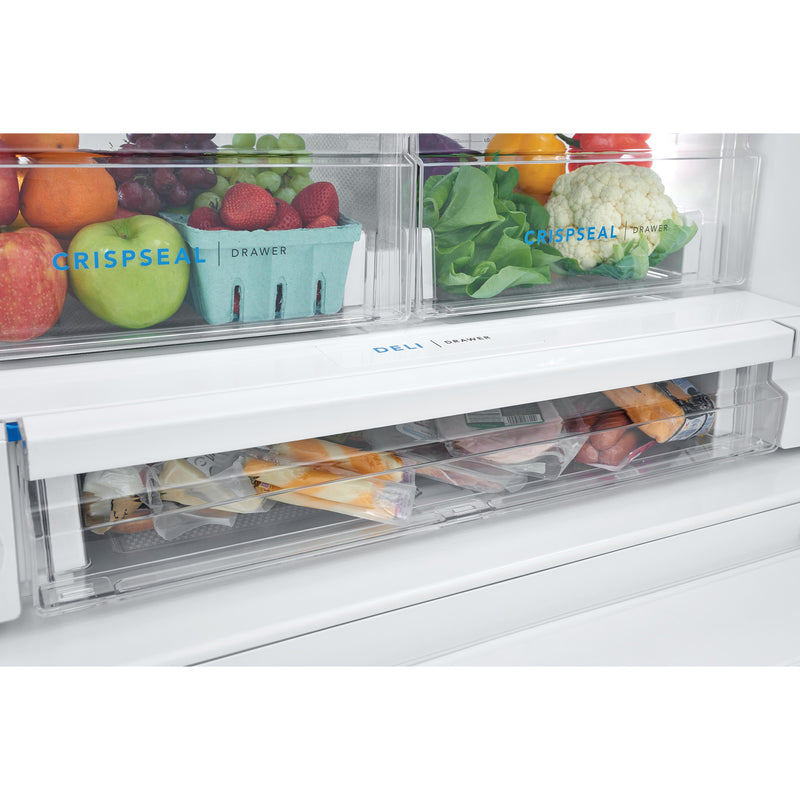 Frigidaire 36-inch, 27.8 cu. ft. French 3-Door Refrigerator with Dispenser FRFS2823AW (FRFS2823AW)