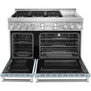 KitchenAid 48-inch Freestanding Gas Range with Even-Heat™ True Convection KFGC558JMBKFGC558JMB