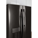 GE Profile 36-inch, 22.2 cu.ft. Counter-Depth French 3-Door Refrigerator with Water and Ice Dispensing System PYE22KBLTS