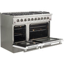 Forno Galiano Alta Qualita 48-inch Freestanding Gas Range with Convection Technology FFSGS6244-48WHT