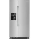 Amana 36-inch, 25 cu.ft. Freestanding side-by-side refrigerator with Water and Ice Dispensing System (Stainless Steel)ASI2575GRS