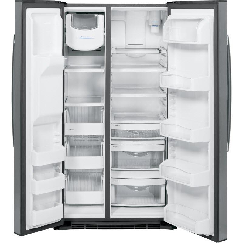 GE Profile 36-inch, 25.3 cu. ft. Side-by-Side Refrigerator with Ice and Water PSE25KSHSS IMAGE 2