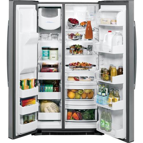 GE Profile 36-inch, 25.3 cu. ft. Side-by-Side Refrigerator with Ice and Water PSE25KSHSS IMAGE 6