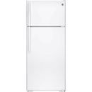 GE 28-inch, 17.5 cu.ft. Freestanding Top Freezer Refrigerator GTS18GTHWW IMAGE 1
