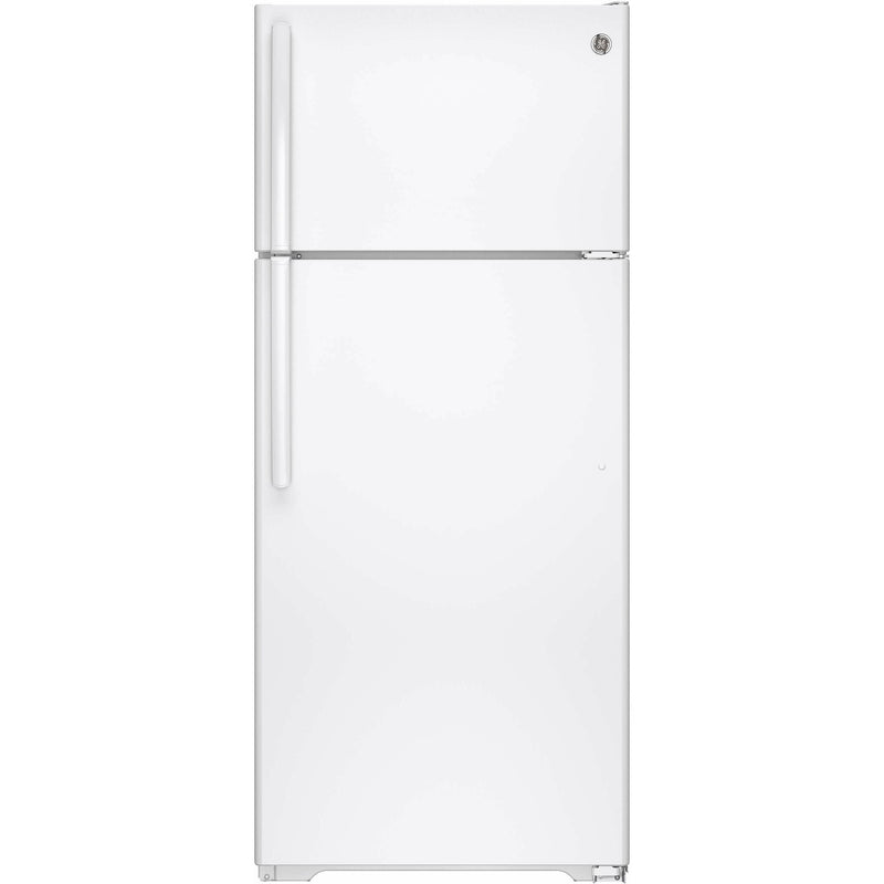 GE 28-inch, 17.5 cu.ft. Freestanding Top Freezer Refrigerator GTS18GTHWW IMAGE 1