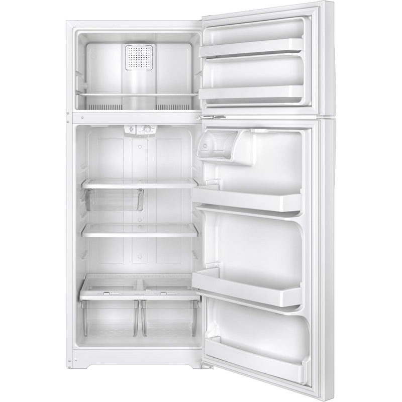 GE 28-inch, 17.5 cu.ft. Freestanding Top Freezer Refrigerator GTS18GTHWW IMAGE 3