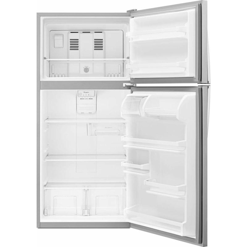 Whirlpool 30-inch, 18.2 cu.ft. Freestanding Top Freezer Refrigerator with Flexi-Slide™ Bin WRT318FZDM