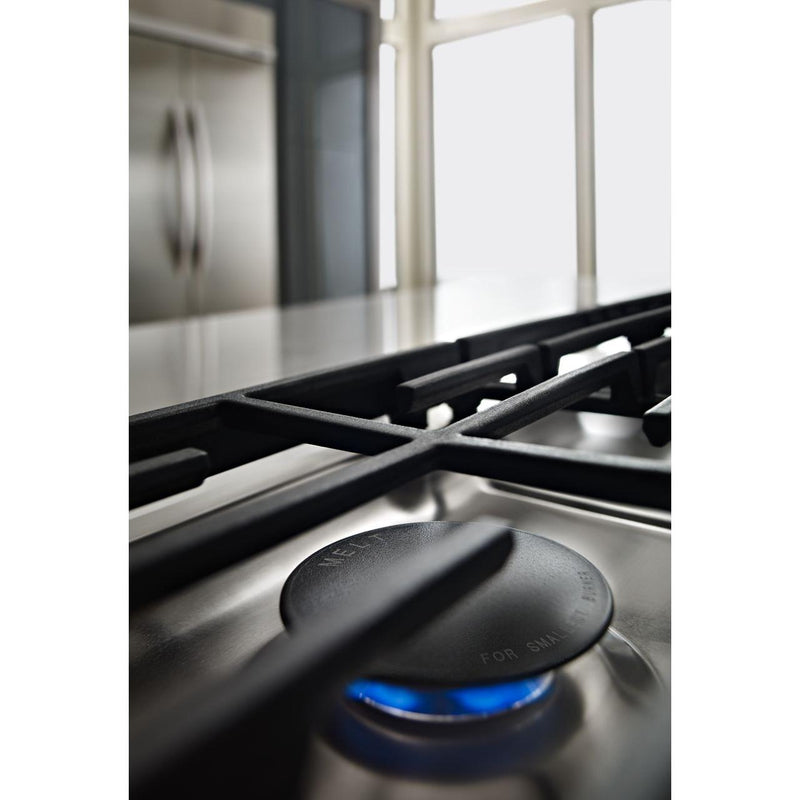 KitchenAid 36-inch Built-in Gas Cooktop with Even-Heat™ Burner KCGS356ESS IMAGE 9