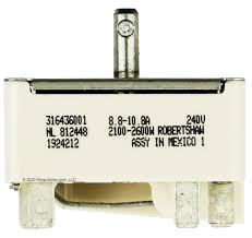 Frigidaire oven range surface Lrg element infinite burner switch (316436001)