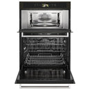 KitchenAid 30-inch, 6.4 cu.ft. Built-in Combination Oven with Even-Heat™ True Convection KOCE900HBSKOCE900HBS