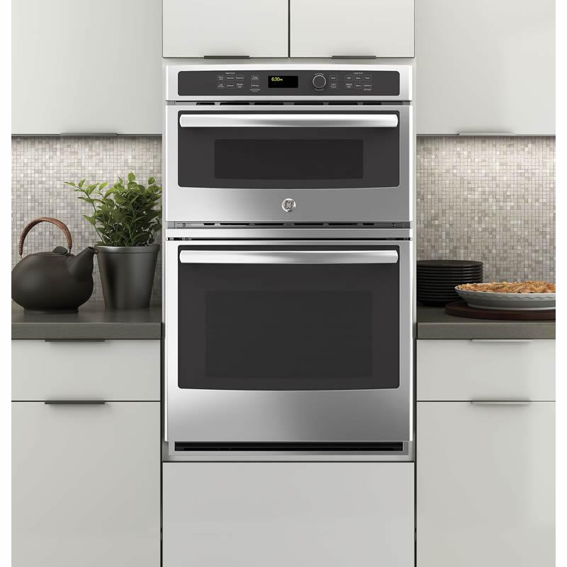 GE 27-inch, 4.3 cu. ft. Built-in Combination Wall Oven JK3800SHSS IMAGE 3