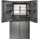 Caf? 36-inch, 27.4 cu. ft. French 4-Door Refrigerator (Platinum Glass) (CQE28DM5NS5)CQE28DM5NS5