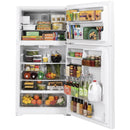 GE 33-inch, 21.9 cu. ft. Top Freezer Refrigerator with icemaker (White) (GIE22JTNRWW)