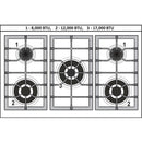 Verona 36-inch Freestanding Gas Range with Convection Technology VPFSGG365SS