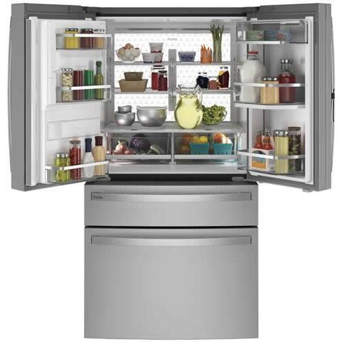 GE Profile 36-inch, 27.6 Cu. Ft. French 4-Door Refrigerator with Door In Door PVD28BYNFS