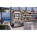 KitchenAid 36-inch, 20.8 cu.ft. Built-in French 3-Door Refrigerator with Internal Ice Maker KBFN506ESSKBFN506ESS