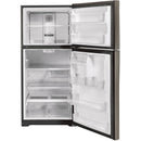 GE 33-inch, 21.9 cu.ft. Freestanding Top Freezer Refrigerator with Upfront Fresh Food Temperature Controls GTS22KMNRESGTS22KMNRES