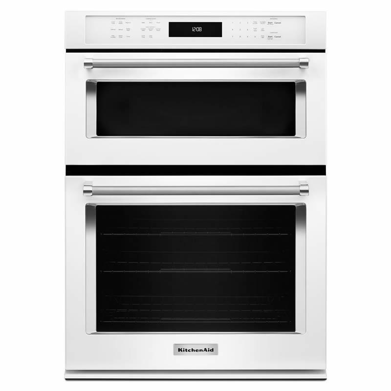 KitchenAid 30-inch, 5 cu. ft. Built-in Combination Wall Oven with Convection KOCE500EWH IMAGE 1