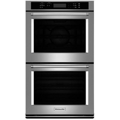 KitchenAid 27-inch, 4.3 cu. ft. Built-in Double Wall Oven with Convection KODE307ESS IMAGE 1