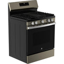 GE 30-inch Freestanding Gas Range with Center Oval Burner GGF500PVES