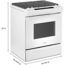 Whirlpool 30-inch Freestanding Gas Range with Frozen Bake™ Technology WEG515S0LWWEG515S0LW