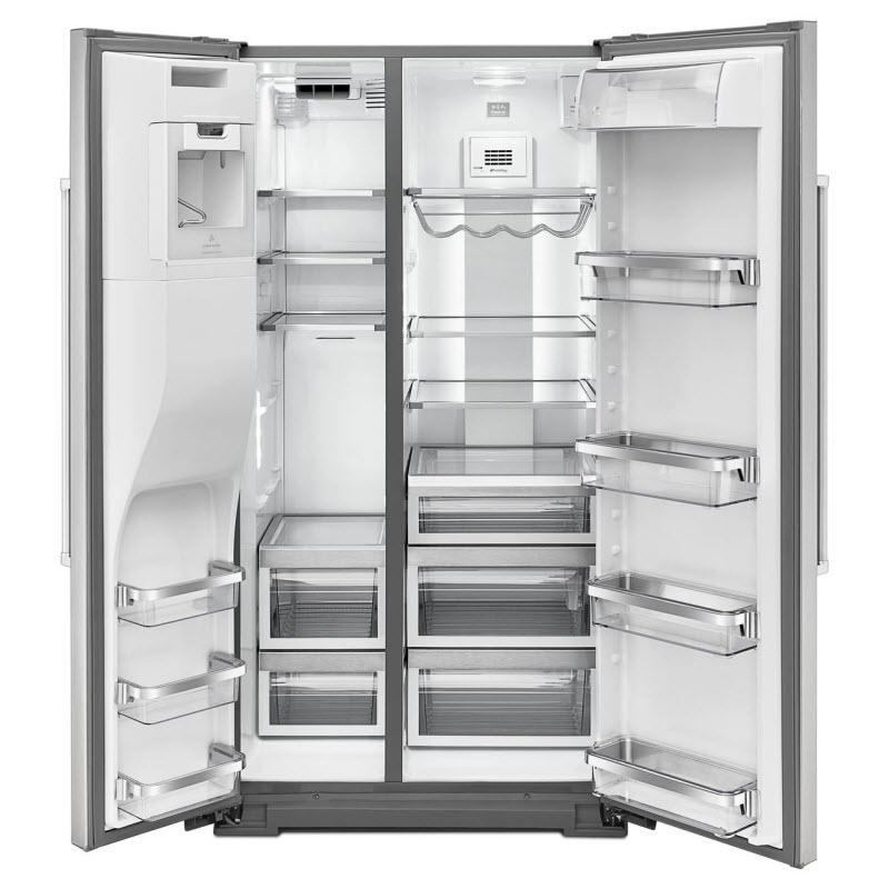 KitchenAid 36-inch, 25.8 cu. ft. Side-by-Side Refrigerator KRSF505ESS IMAGE 2