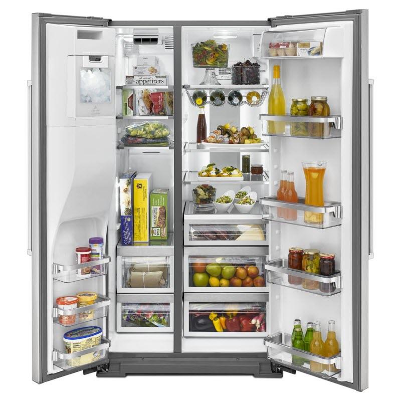 KitchenAid 36-inch, 25.8 cu. ft. Side-by-Side Refrigerator KRSF505ESS IMAGE 3