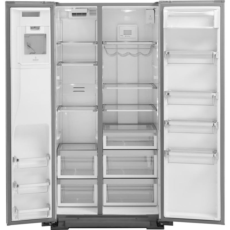 KitchenAid 36-inch, 22.6 cu. ft. Counter-Depth Side-by-Side Refrigerator with Ice and Water KRSC503ESS IMAGE 2