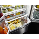 KitchenAid 36-inch, 25 cu.ft. Freestanding French 3-Door Refrigerator with ExtendFresh™ Plus Temperature Management System KRFF305ESS