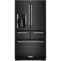 KitchenAid 36-inch, 25.8 cu. ft. French 5-Door Refrigerator with Ice and Water KRMF706EBS IMAGE 1