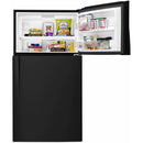 Whirlpool 33-inch, 21.3 cu. ft. Freestanding Top Freezer Refrigerator with Flexi-Slide™ Bin WRT541SZDB (Black)WRT541SZDB