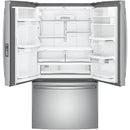 GE Profile 36-inch, 23.1 cu. ft. Counter-Depth French 3-Door Refrigerator with Interior Ice Maker PWE23KSKSS