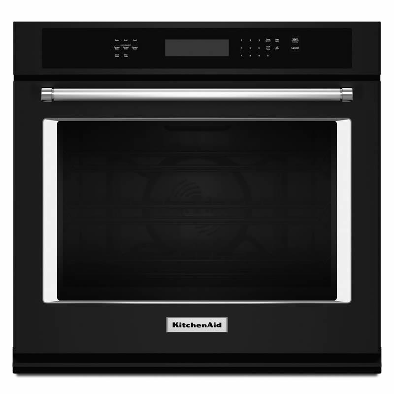 KitchenAid 30-inch, 5 cu. ft. Built-in Single Wall Oven with Convection KOSE500EBL IMAGE 1